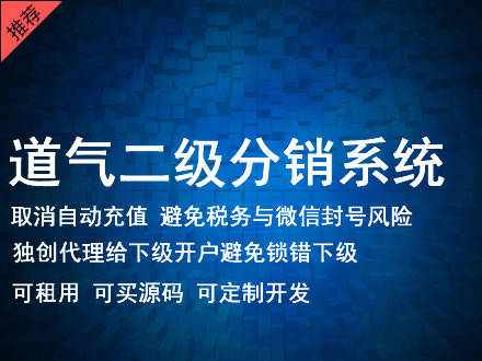 上饶市道气二级分销系统 分销系统租用 微商分销系统 直销系统